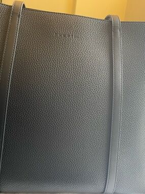 Woman’s Bugatti Black Pebbled Vegan Leather Tote